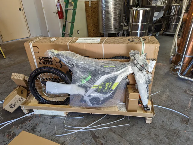 Marcus V. bike delivery photo